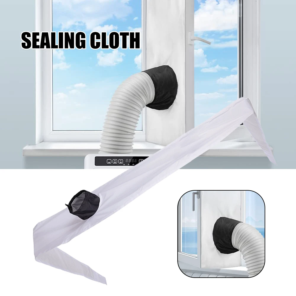 Waterproof Window Seal for Portable Air Conditioner Tilting Sloping Windows Easy to Install Mobile Air Conditioner Cloth