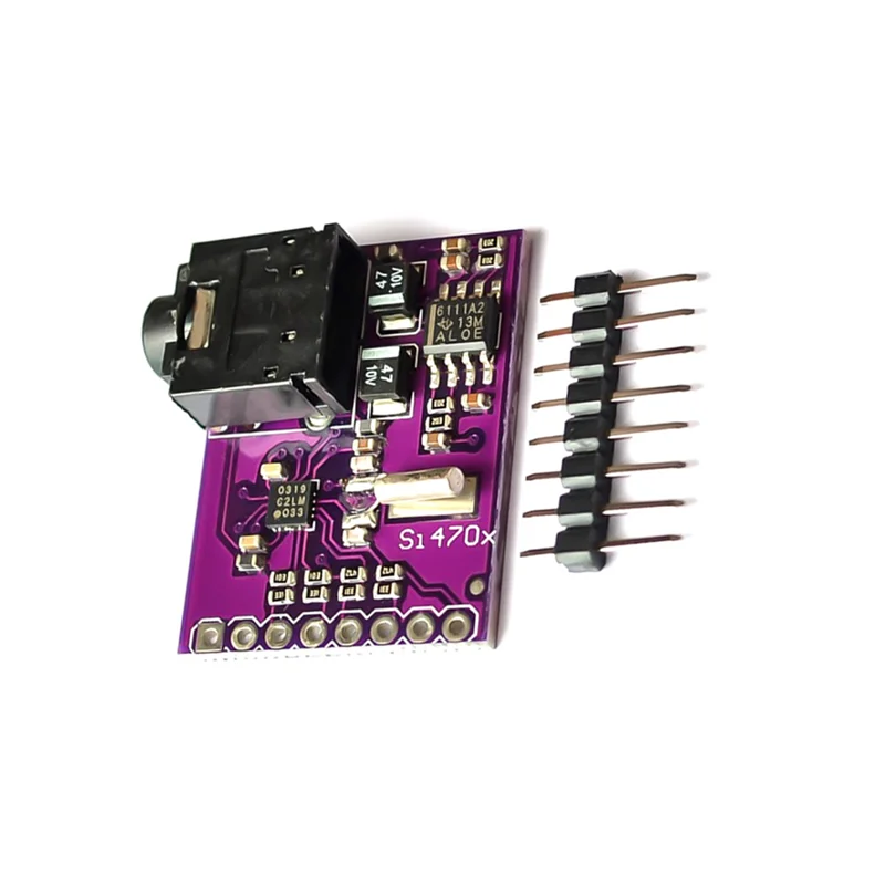 N75R-3X Si4703 Placa de evaluación sintonizador FM Módulo de procesamiento de datos de transmisión de Radio Digital para AVR ARM PIC con pines