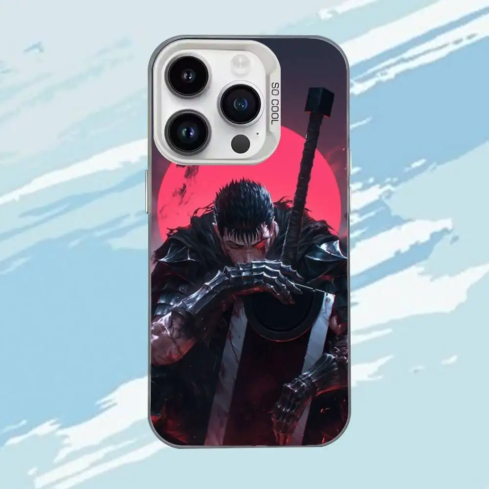 เคสโทรศัพท์ลายอนิเมะ Berserk Guts สำหรับ iPhone 17,16,15,14,13,12,11,Mini,Pro,MAX แบบด้าน ป้องกันการกระแทก