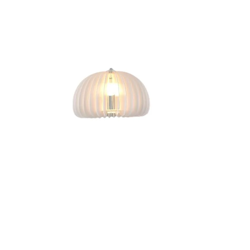 

Japanese-style pumpkin chandelier, modern minimalist cream style bedroom, study dining room lamp creativity, personalized art