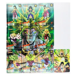 Juego de cartas de batalla de superhéroes Z 9 en 1, Broli GT, Super Saiyan, colección de cartas Ultra instinto, 10 unidades por juego