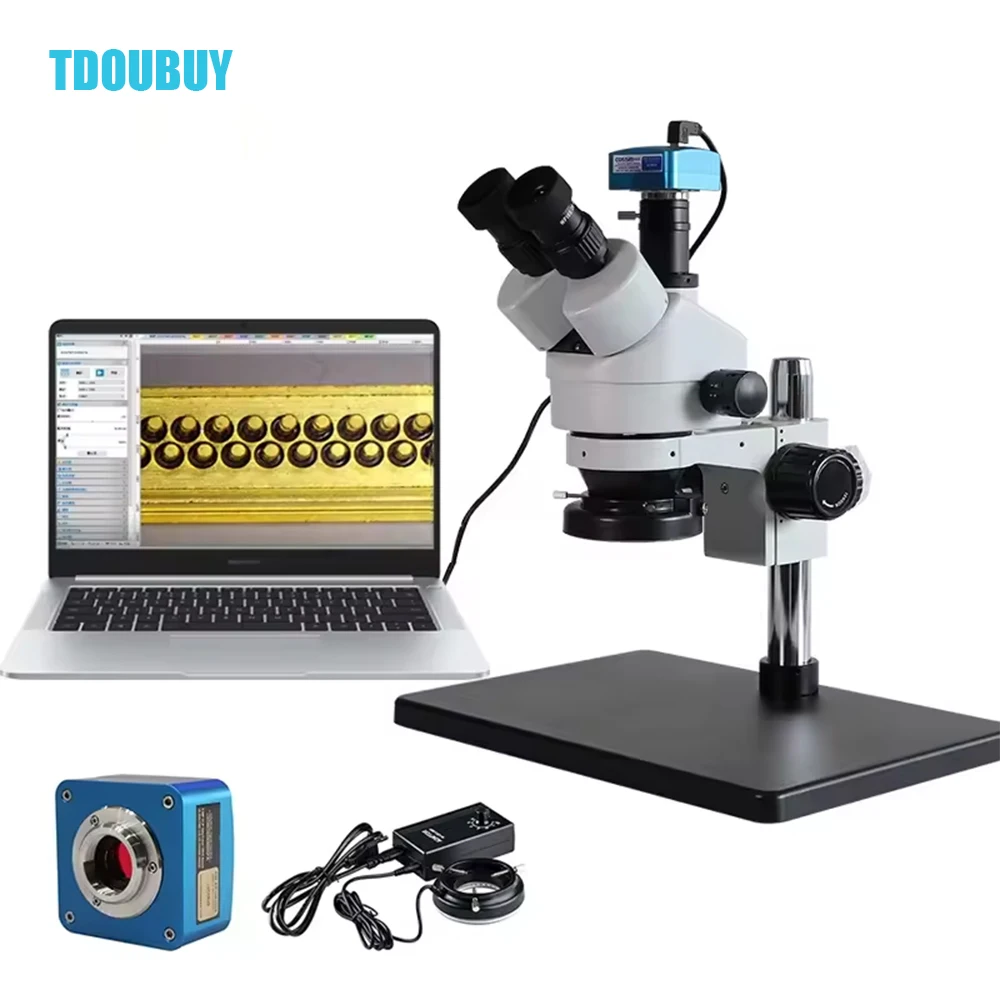 HDMI-compatible USB HD Digital Stereo Microscope Trinocular Microscope with 10.1
