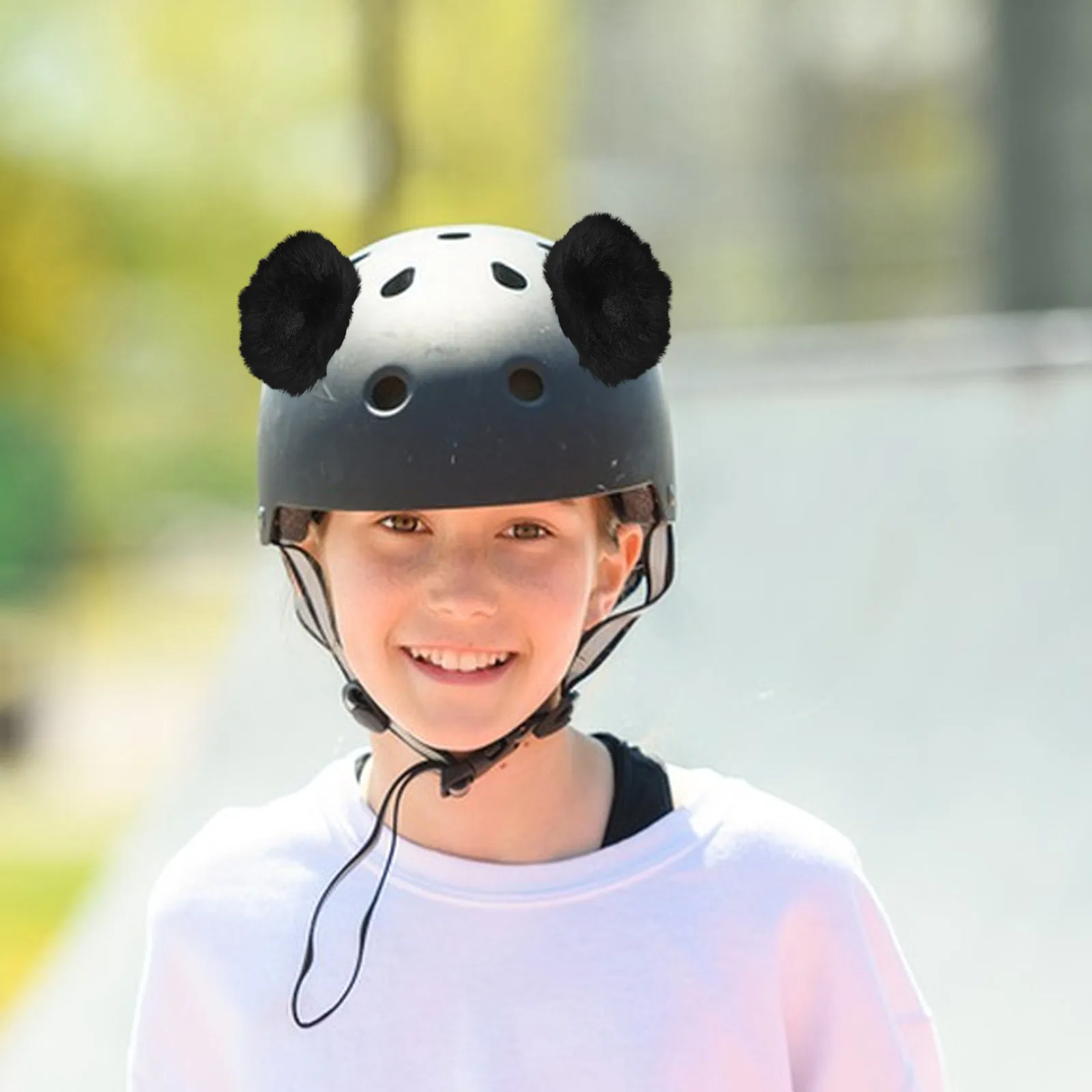 

1 Pair Bear Ear Decor Detachable Cute Motorcycle Accessory Motorcycle Scooter Rider Ornament Bear Ear Decor