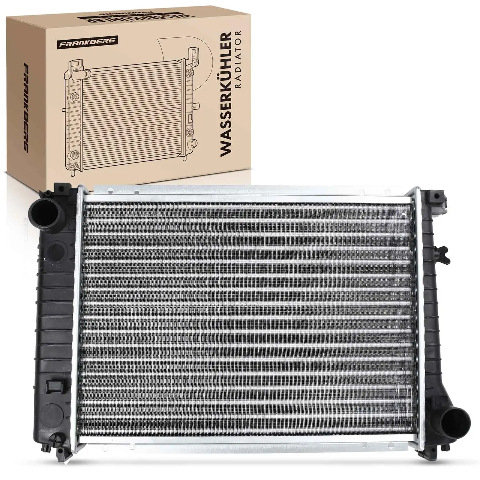 Frankberg 1x Koeler Waterkoeler Motorkoeler voor BMW 3ER E30 320i 325i 5ER E28 525i 528i 17111178215 1712256 1712821 17111178099