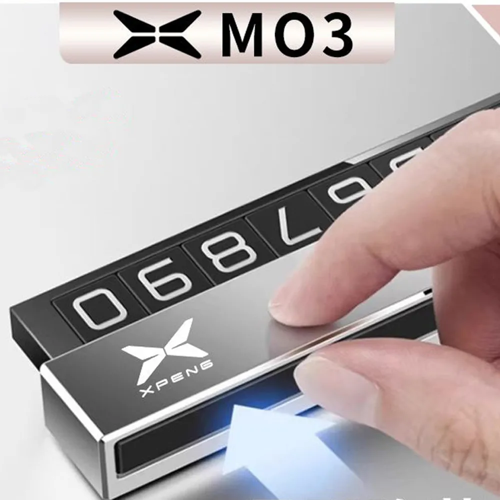 

Для Xpeng MONA M03 временная парковка, украшение для номерного знака мобильного телефона, высококачественный держатель номера
