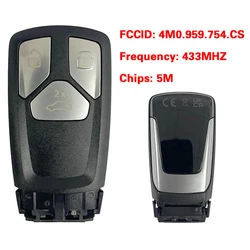 CN008141 Original 3 Buttons MLB Smart Keyless Remote Key Control 433Mhz 5M chip FCC 4M0 959 754 CS For A-udi A5 Q5 2022+