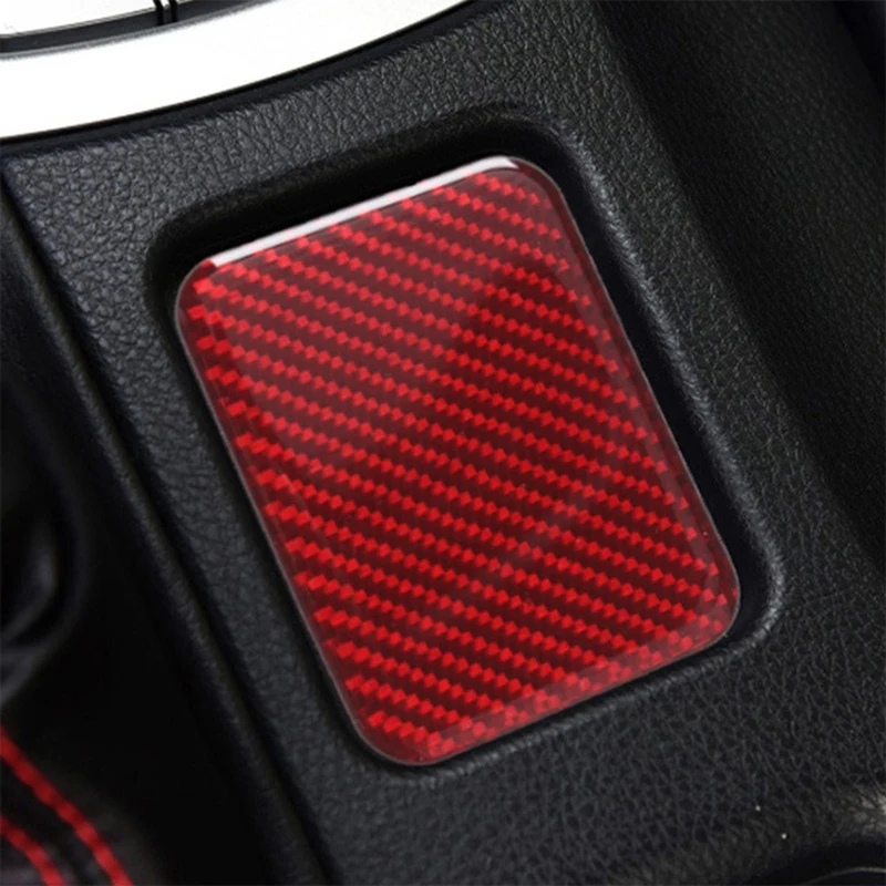 NewSoft Red Carbon Fiber Seat Heat Panel Cover Trim Kit for Subaru BRZ Toyota 86 2013-2018