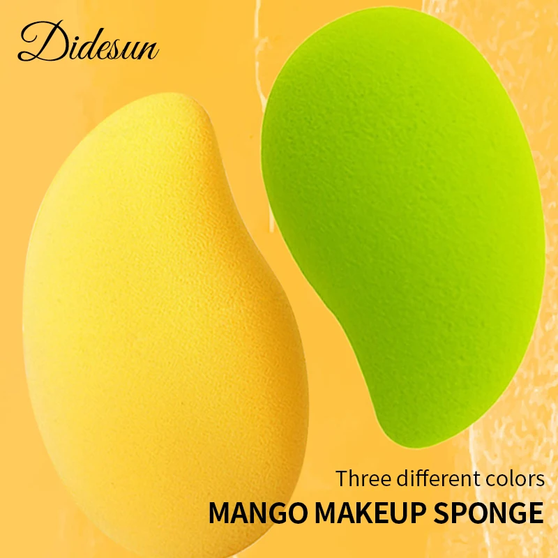 Didesun 1 Stuks Mango Beauty Spons Cosmetische Puff Schoonheid Ei Make-Up Foundation Applicator Nat En Droog Make-Up Sponsgereedschap