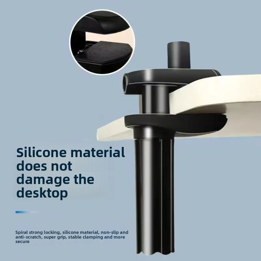 360 °   Uniwersalny, obrotowy uchwyt na tablet z długim ramieniem, elastyczny klips do telefonu/tabletu, mocowany do biurka.