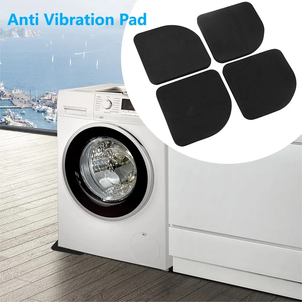 4Pcs Square Anti Vibration Pad Washing Machine Shock Pads Multifunctional Anti Vibration Mat Non-slip Mats Furniture Protectors