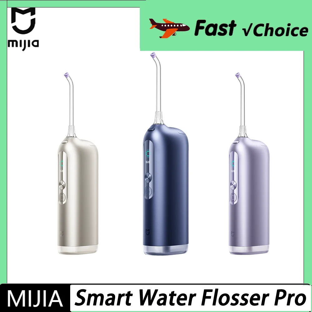Image of MIJIA Smart Electric Oral Irrigator Pro Tragbarer Wasserflosser mit 3 Modi, Zahnbürstenfunktion und Mikron-Blasenfunktion, kompatibel mit der Mi Home APP.