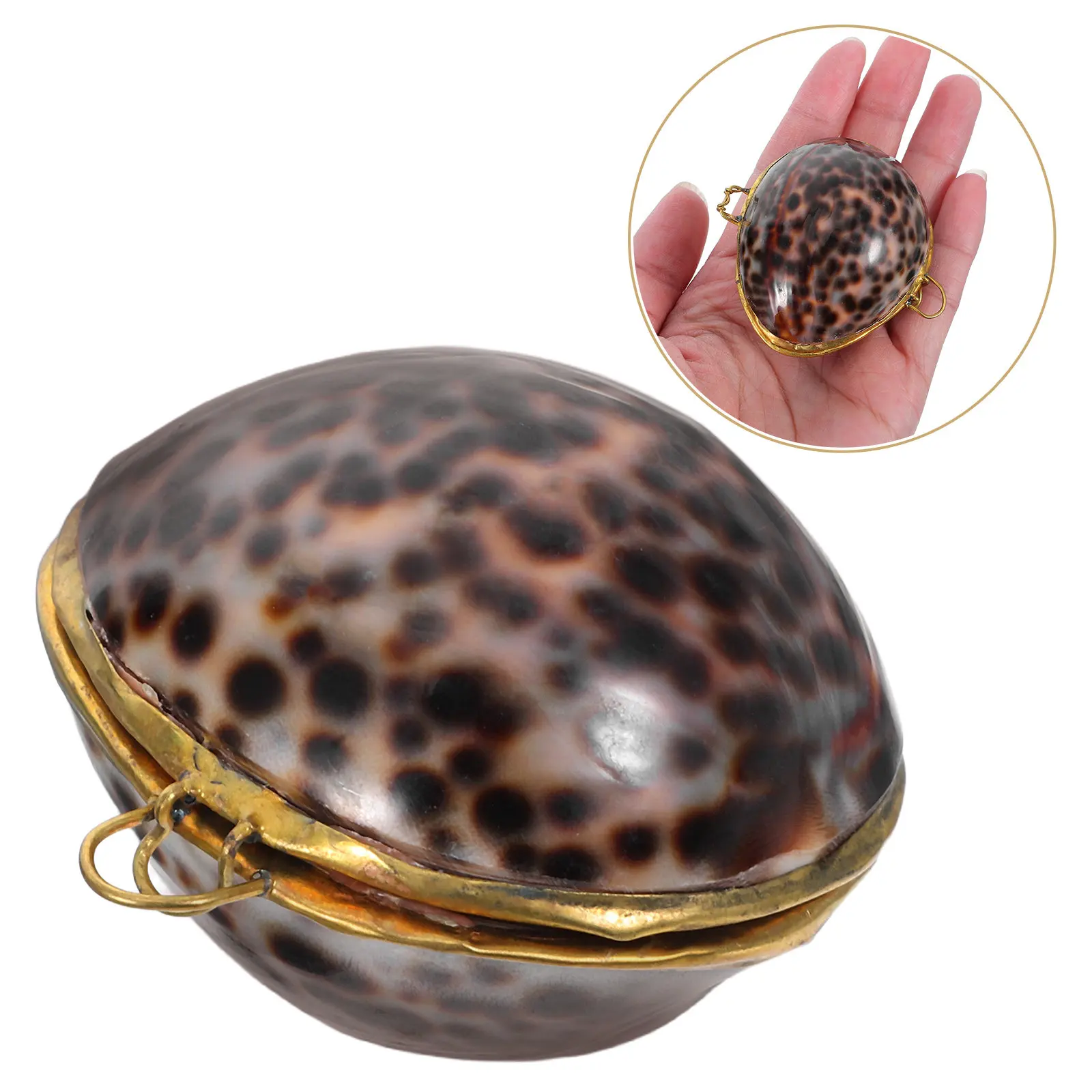 

Шкатулка для украшений в форме ракушки, органайзер для хранения колец, серег и ожерелий, подарочный футляр для женщин, подарок на свадьбу или годовщину, для ювелирных изделий