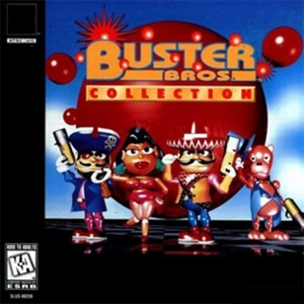 

PS1 Buster Bros Collection With Manual Copy Disc Game Modded Unlock Console Station1 Retro Optical Driver Video Game Parts