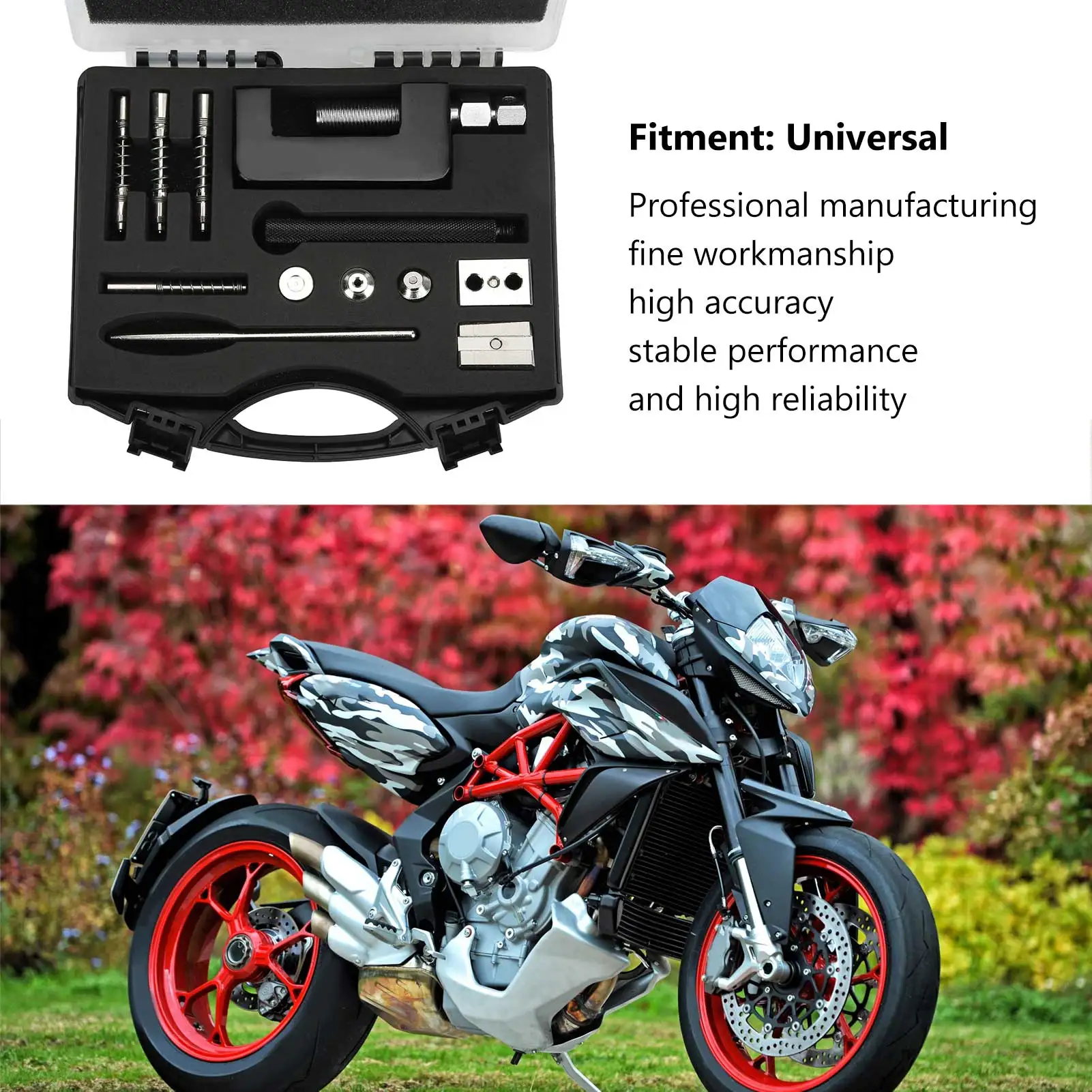 

Выключатель цепи мотоциклетный цепной резак выключатель набор клепальных инструментов с ящиком для хранения для ATV Dirt Bike цепной резак