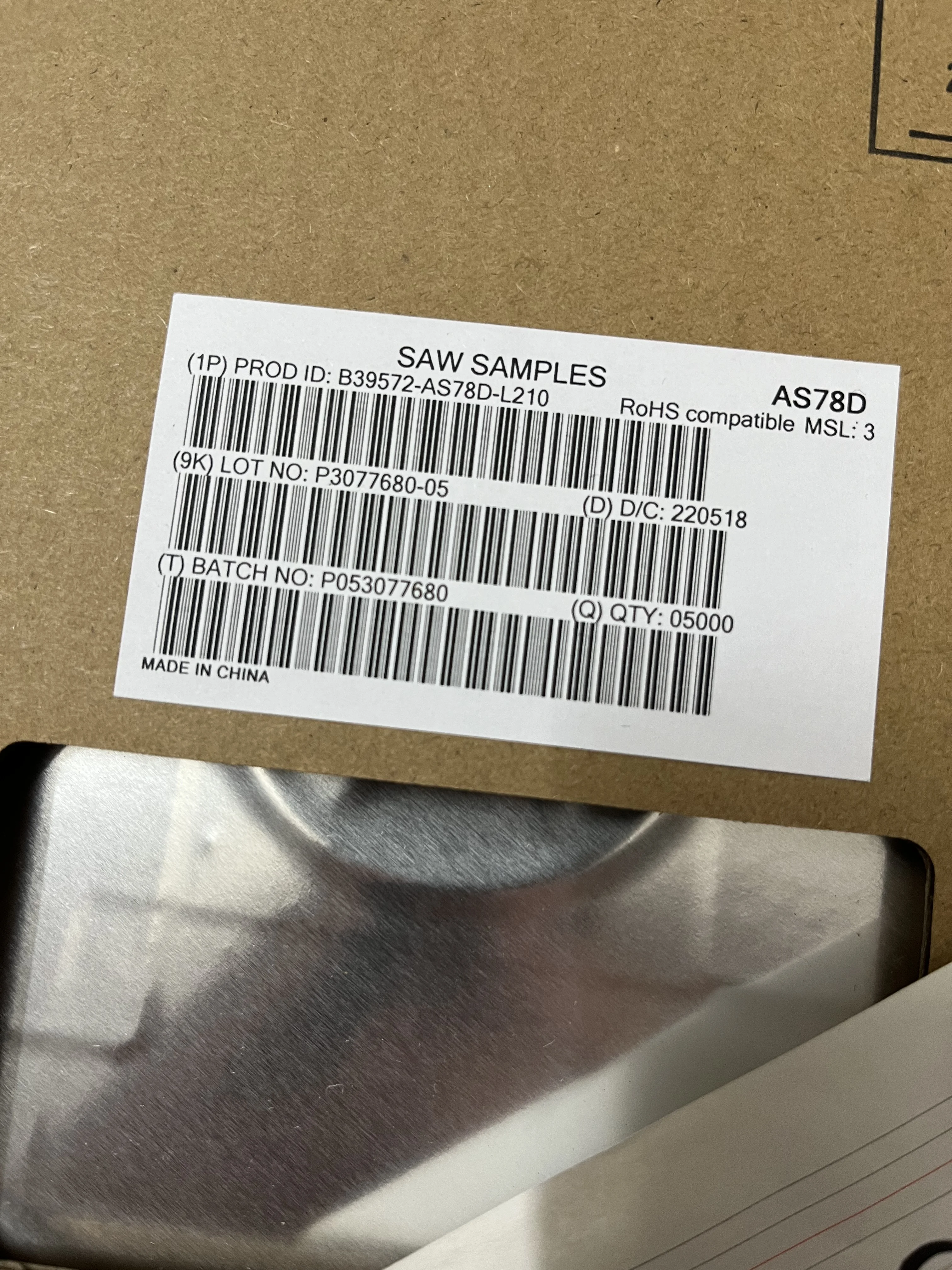 

10PCS B39572-AS78D-L210