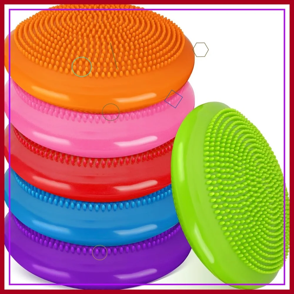 

6 Pcs Wiggle Seat Cushion 13 Inch Balance Disc for Kids Sensory Flexible Seating Classroom Office School