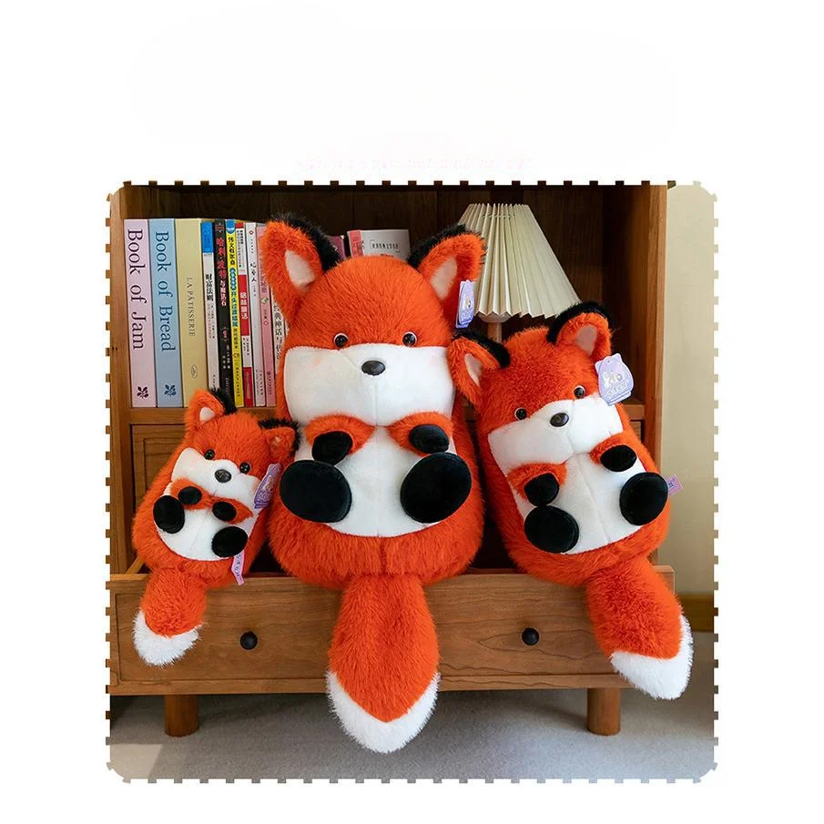 Stuffed Animals Plush Creative Chubby Groundhog Fox Plush Toy Soft and Cute Healing Home Decoration Brithday Gift for Friend