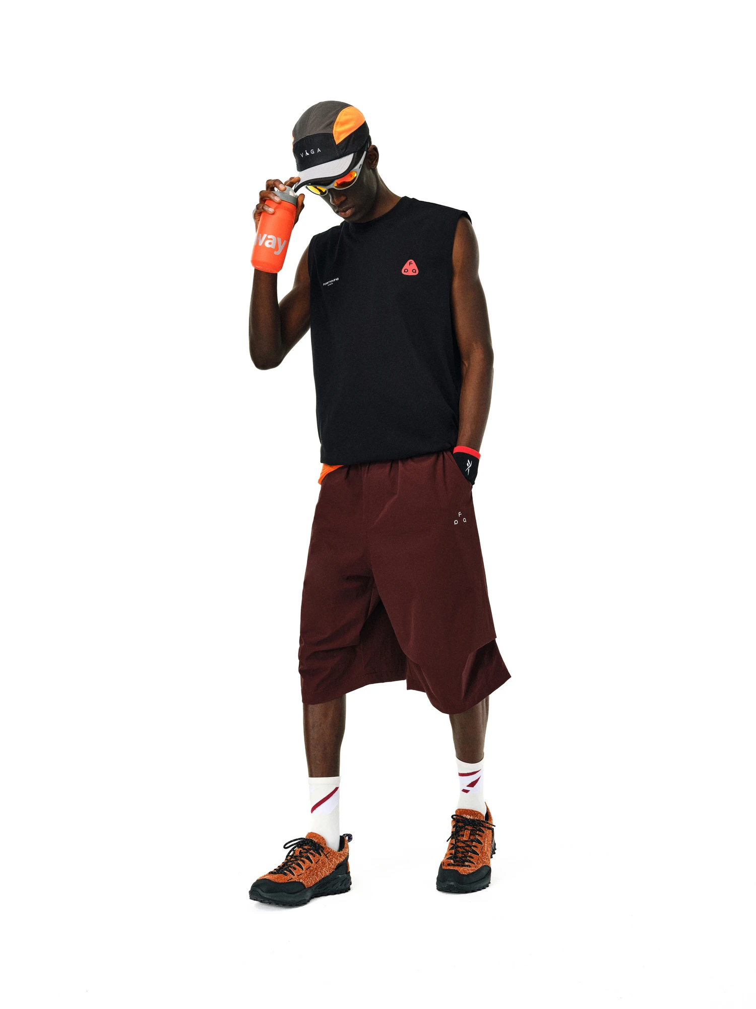 FPA Pantalones de ocio de verano sueltos informales de siete pies con protección solar, ligeros, transpirables, resistentes al agua, para exteriores, para hombre