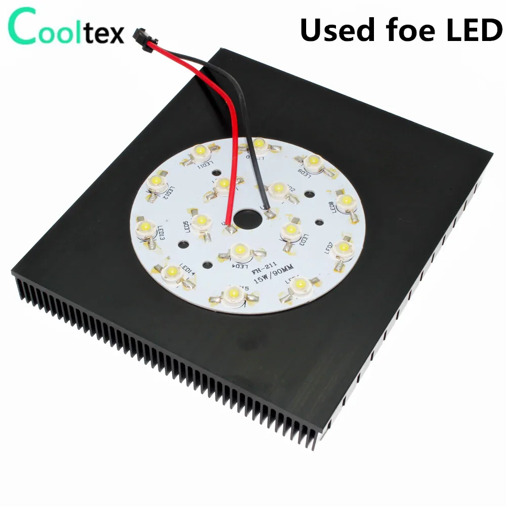 Imagem -06 - Radiador de Alumínio para Cooler 150x130x17 mm Dissipador de Calor com Chip Led Eletrônico Circuito Integrado Dissipação de Calor