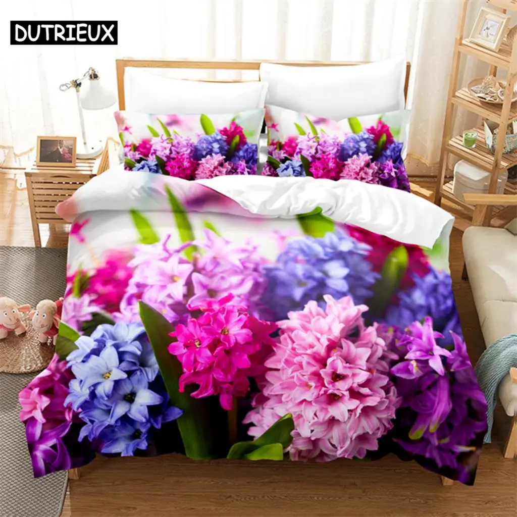 

Lavender Queen Bedding Set Rose Duvet Cover Kids Bedroom Bed Set Comforter Cover Set King Size Duvet Cover Set Bedding Sets