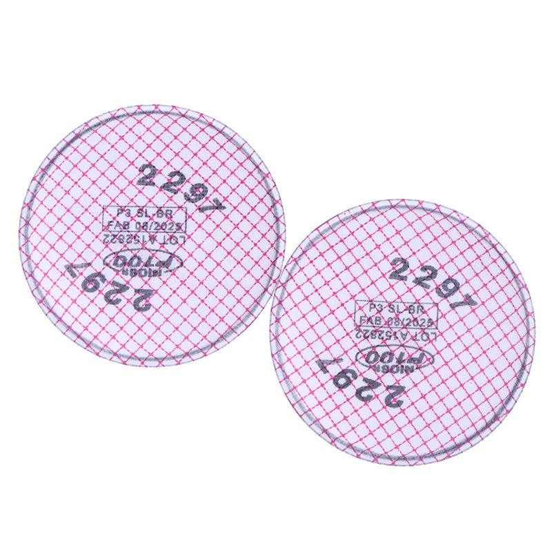 2Pcs/set 2297 P100 Advanced Respirator Filter Based Particulates Nuisance Level Organic Vapor Relief/Mining/Shipbuilding/Abateme