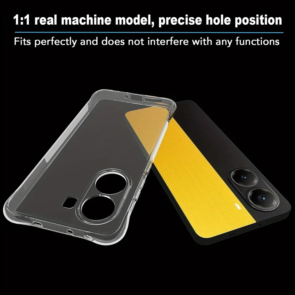 حافظة Poco X7 Pro حافظة كريستالية شفافة مضادة للصدمات لهاتف Xiaomi Poco X7 Pro X 7 Pro X7 Pro Pocox7 Pro غطاء سيليكون من البولي يوريثان