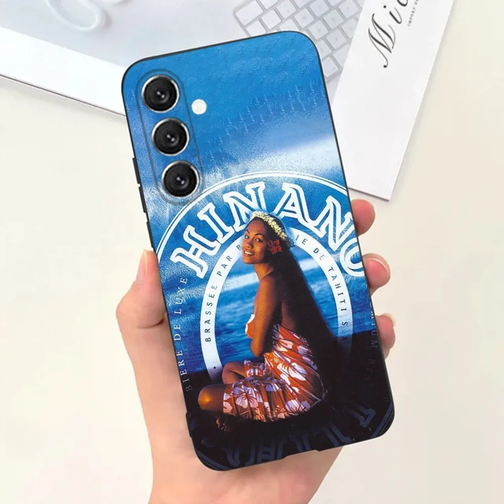 Hinano Tahiti Girl Beach Phone Case For Samsung S21,S22 Ultra,S20,S30 plus,S22 plus,S23,S30 ultra 5G Silicone Cover