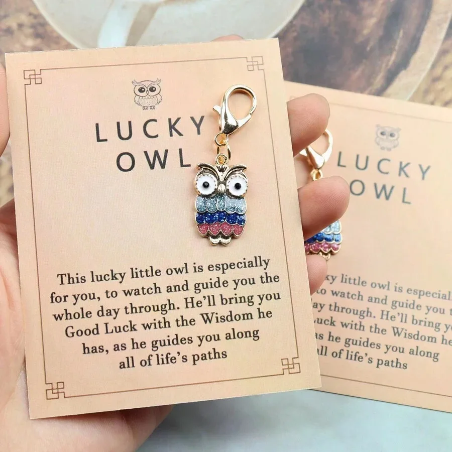 Lucky Owl For Women, Cute Owl Keychain Gifts For Women, Valentine Birthday Gifts For Friends Sisters Women Car Accessories Bag Charm School Cartoon Goth Y2k Gifts For Mother, Father, Graduation, And Teacher