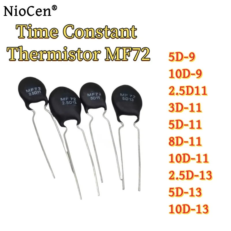 

（10pcs）Time Constant Thermistor MF72 2.5D/3D/55/8D/10D/5D11 5D-9 10D-13 NTC Negative Temperature