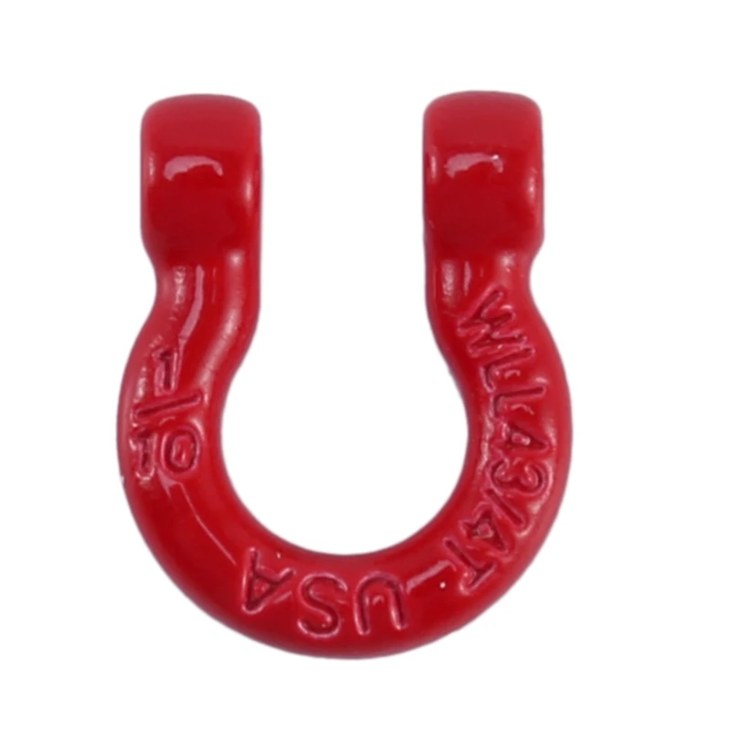 4Pcs Red Metal Bumper D-Ring Tow Hook For 1/10 RC Crawler Car Traxxas TRX-4 Axial SCX10 90046 D90