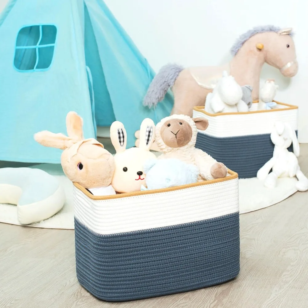 مجموعة من 3 سلال تخزين MINTWOOD: أرفف، غرفة لعب، منظمات الفصول الدراسية، حاملات كتب، مكعبات تخزين مزخرفة