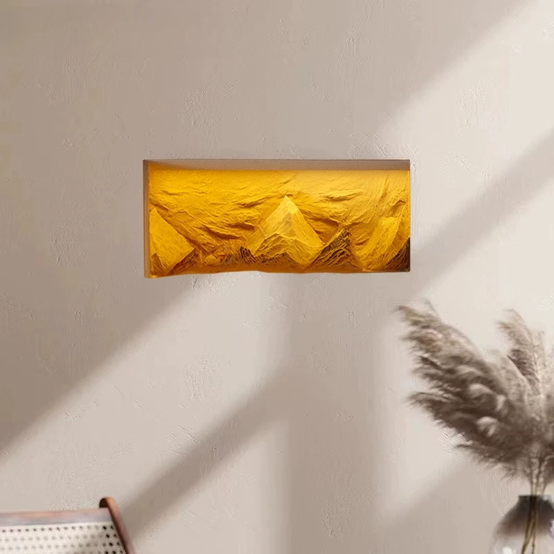 

gypsum wall lamp, embedded entrance living room background wall, wall lamp pre-buried, decorative human body sensor lamp