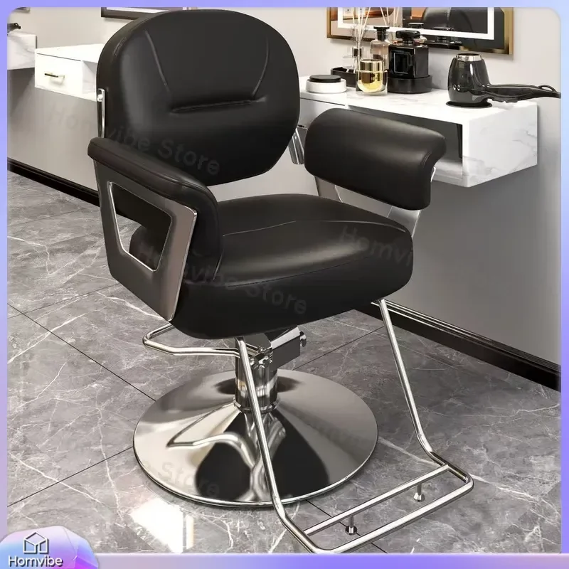 High End Barber Shop Hair Chair Fashion Salon Chair Adjustable Lifting Rotating Perm Dyeing Hair Salon Barber Chair