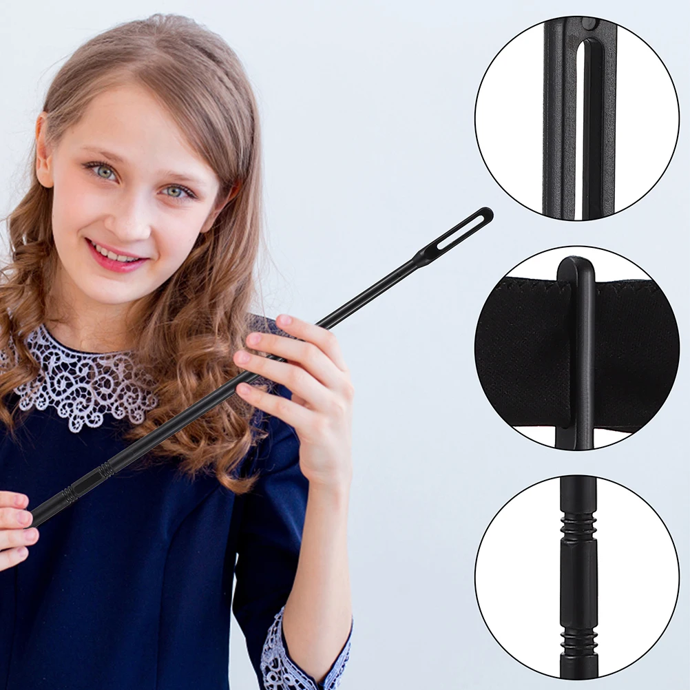 

1 set Flute Cleaning Stick Set Plastic Rods Black Kit Care Tools Maintenance Accessories Cloth Storage Durability