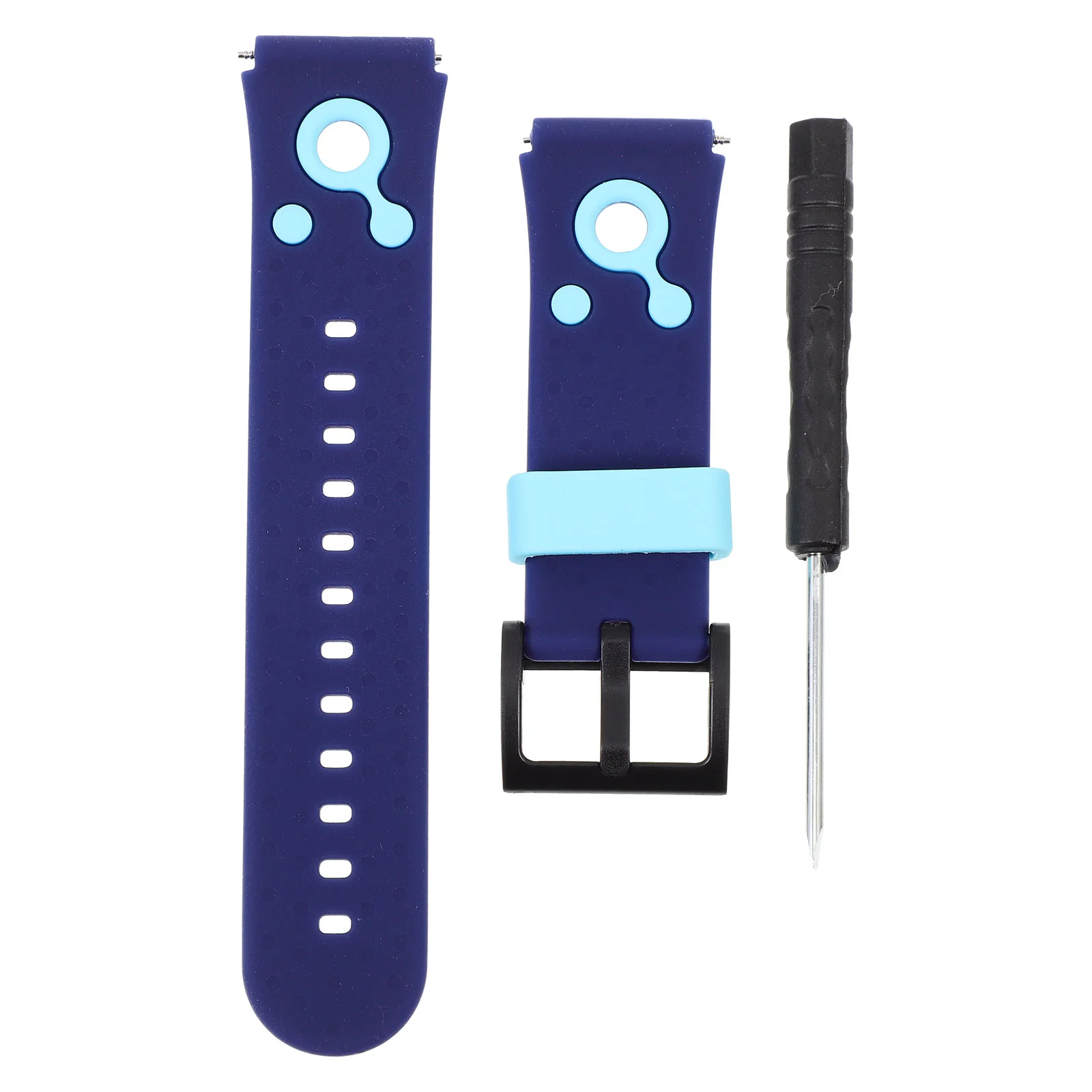 Kids Accessory 360 Watch Strap Wristwatch Blue Silica Gel Silicone Smartwatch Child