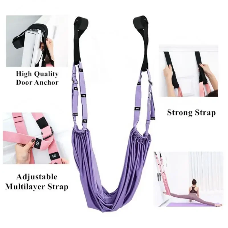 Adjustable Aerial Yoga Hammock Swing for Anti-gravity Inversion & Flexibility Training