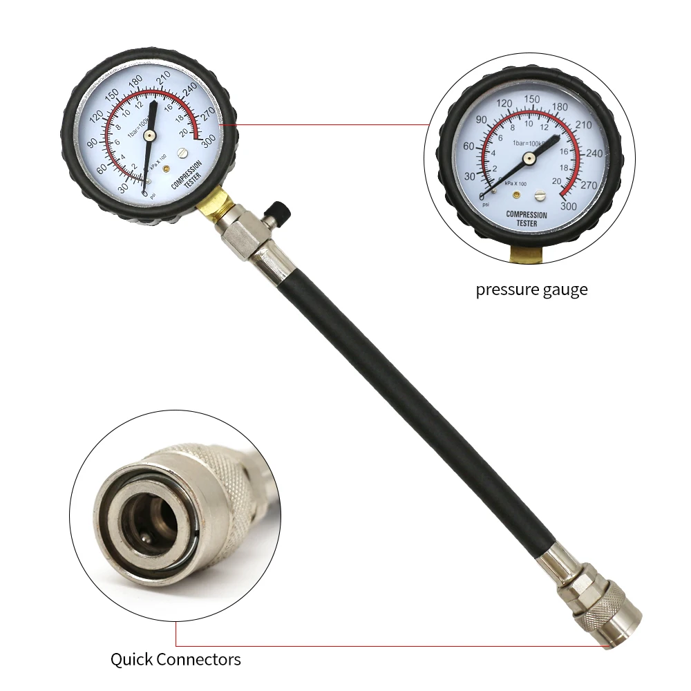 Cylinder pressure tester Engine Compression Tester Automobile engine cylinder pressure  meter Diesel Engine Compression Test Kit