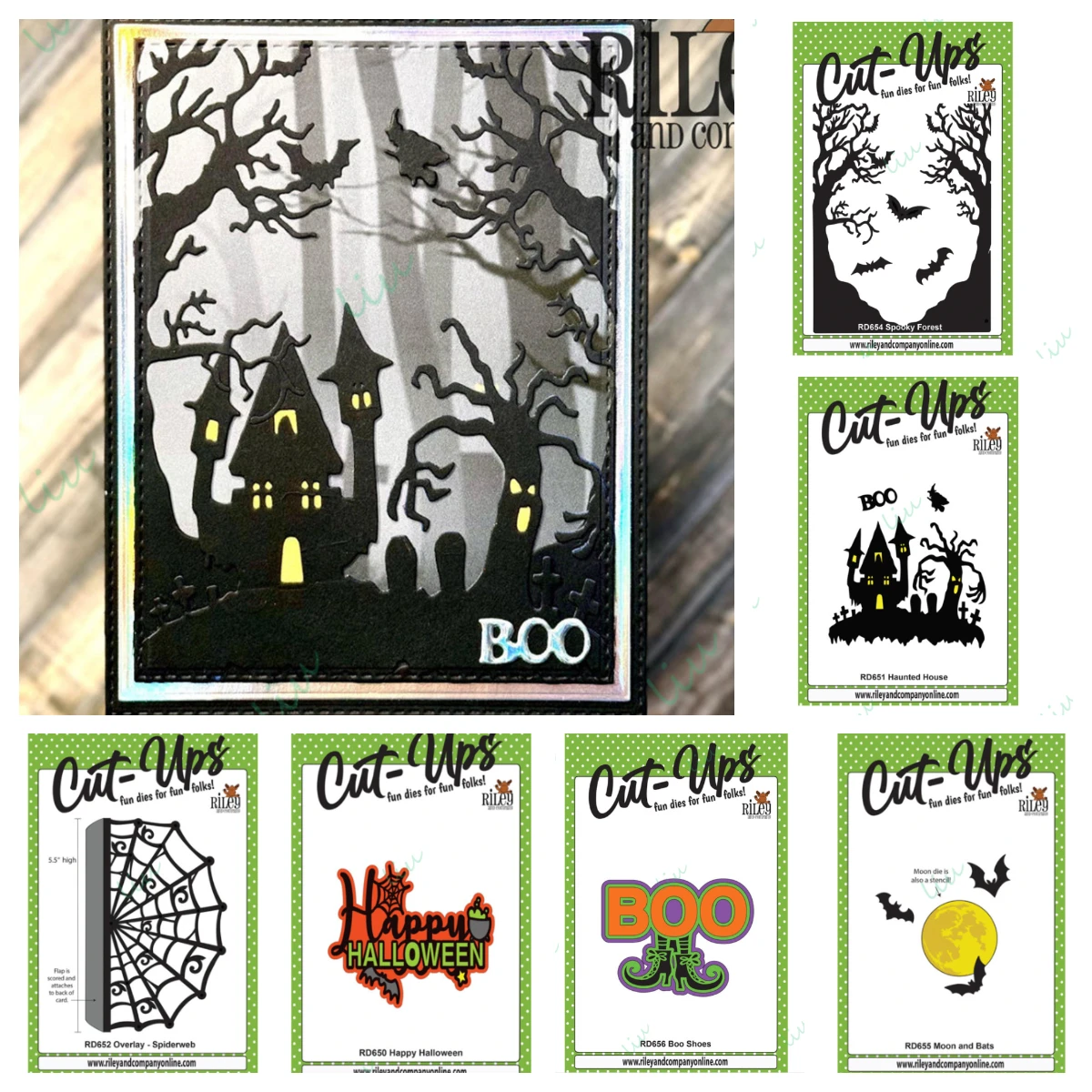 

2025 August New Metal Cutting Dies for DIY Album Calendar Decoration Handmade Halloween Moon and Bats Boo Shoes Haunted House