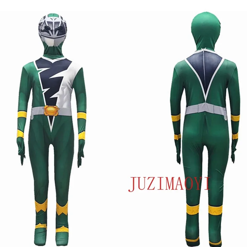 Adult Superhero Power Samurai Rangers Fantasia Cosplay Costume Morpher Mighty Jumpsuit Carnival Party