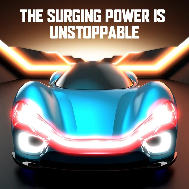 Rc Auto Afstandsbediening Auto Audio Effect Nieuwe Energie Concept Auto en Spray Stromend Licht Meerdere Lichtmodus Vrachtwagen Speelgoedjongen Cadeau