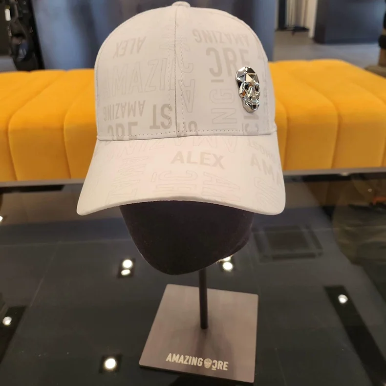 2025 New Unisex Hats With Korean Golf Cap Lettering And Unique Skull Head Duckbill Cap For Outdoor Sports