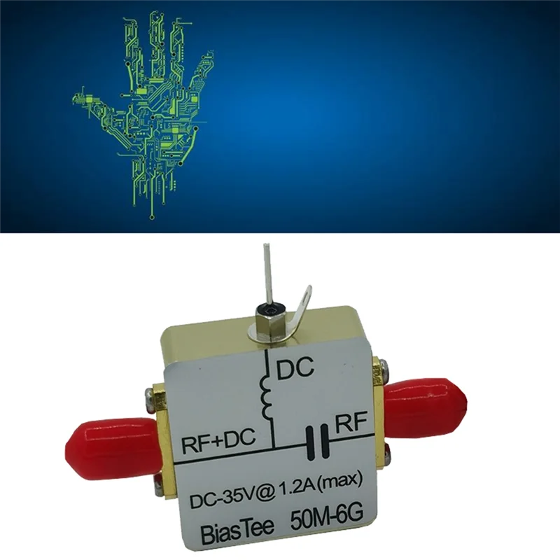 FFYY-50M-6Ghz Тройник смещения RF Feed Biaser Коаксиальная подача Biastee Box Низкая вносимая потеря для радиолюбителей SDR Антенна