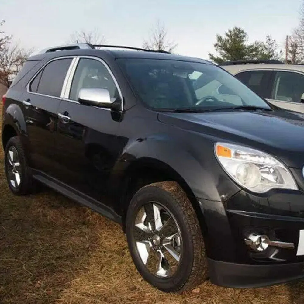 สําหรับ Chevrolet Equinox GMC Terrain 2010-2016 รถสติกเกอร์กระจกมองหลังด้านข้างฝาครอบหมวกประตูด้านนอกด้านหลังกรณี Trim