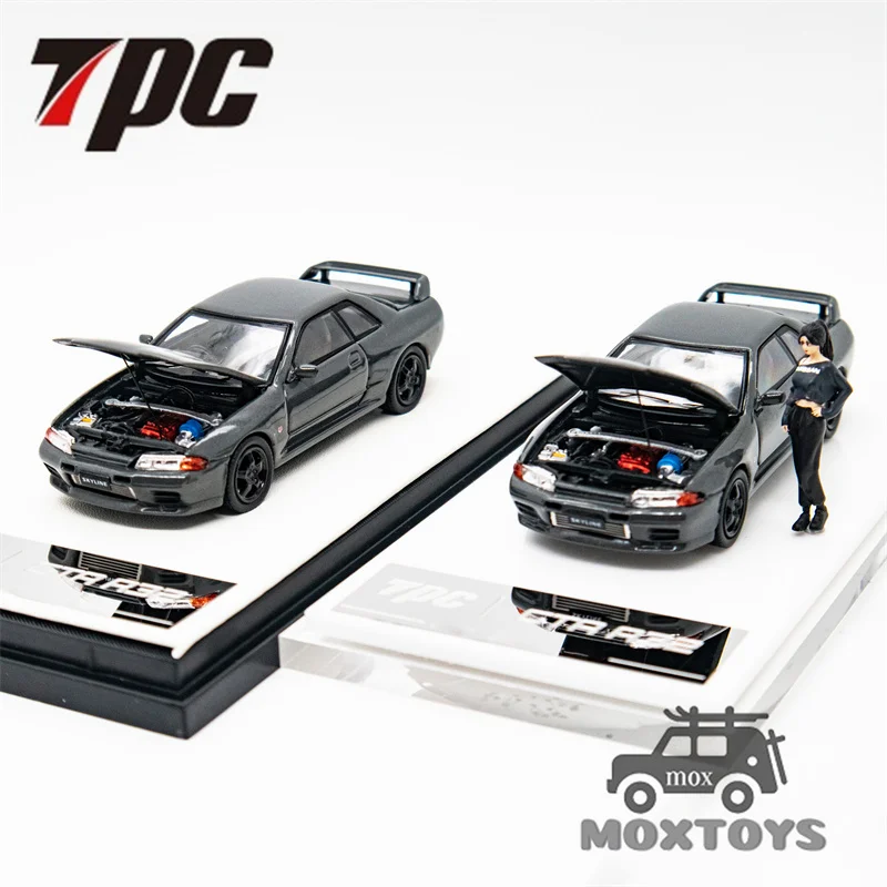 TPC 1:64 GTR R32 Gun Grey limited499 Diecast Model Cars