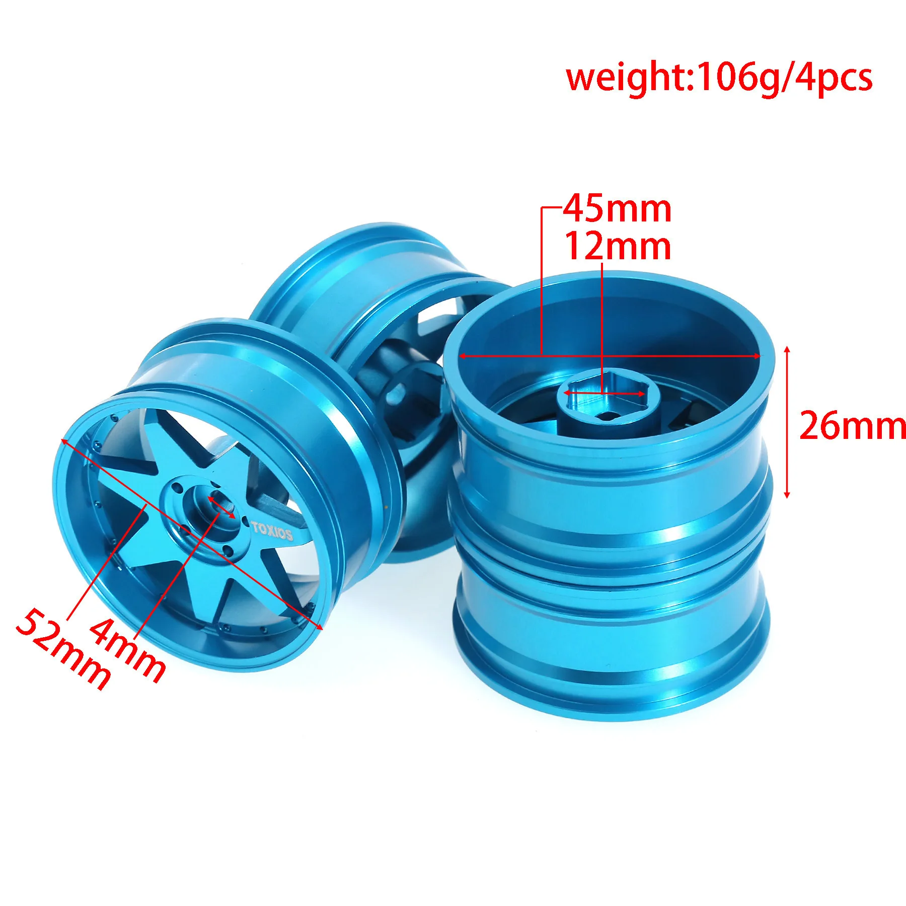 

RC Car Drifting Wheel Hub for KYOSHO 110 Motorhome Metal Wheels YOKOMO Sakura D5 Tamiya TT02 Upgrade OP Accessories Parts