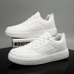 Zapatillas de deporte blancas para hombre, zapatillas deportivas ligeras y transpirables para correr, zapatos de Skateboard cómodos de alta calidad Unisex para hombre