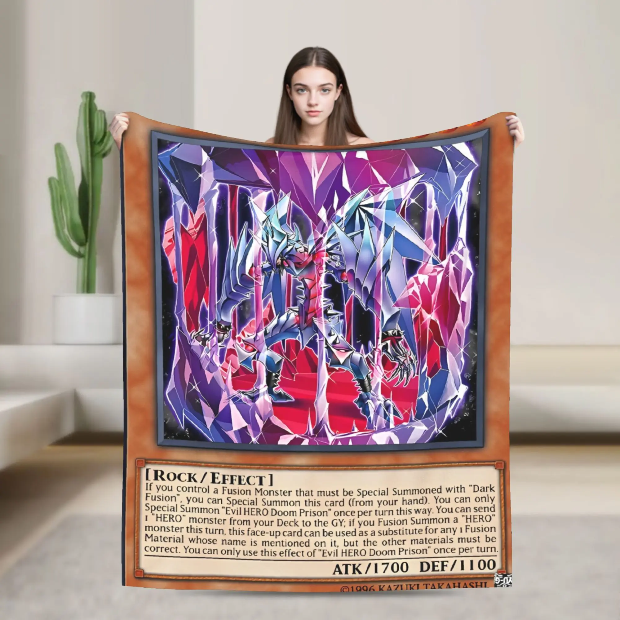 

Anime Yu Gi Oh Card Flannel Blanket Soft Warm Bedding Throws for Couch Chair Decorative Funny Bedspread Sofa Bed Cover