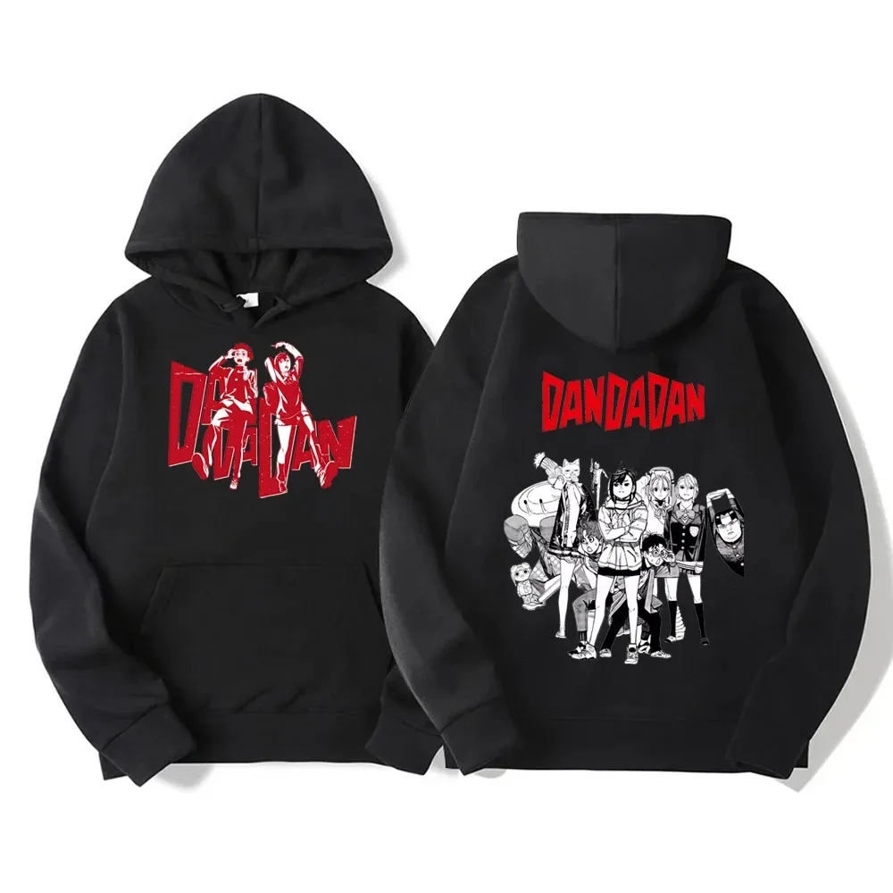 اليابان مضحك أنيمي الأجهزة الطرفية Dandadan الجرافيك طباعة هوديس الرجال النساء Harajuku للجنسين خمر البلوفرات بلوزات المتضخم #1