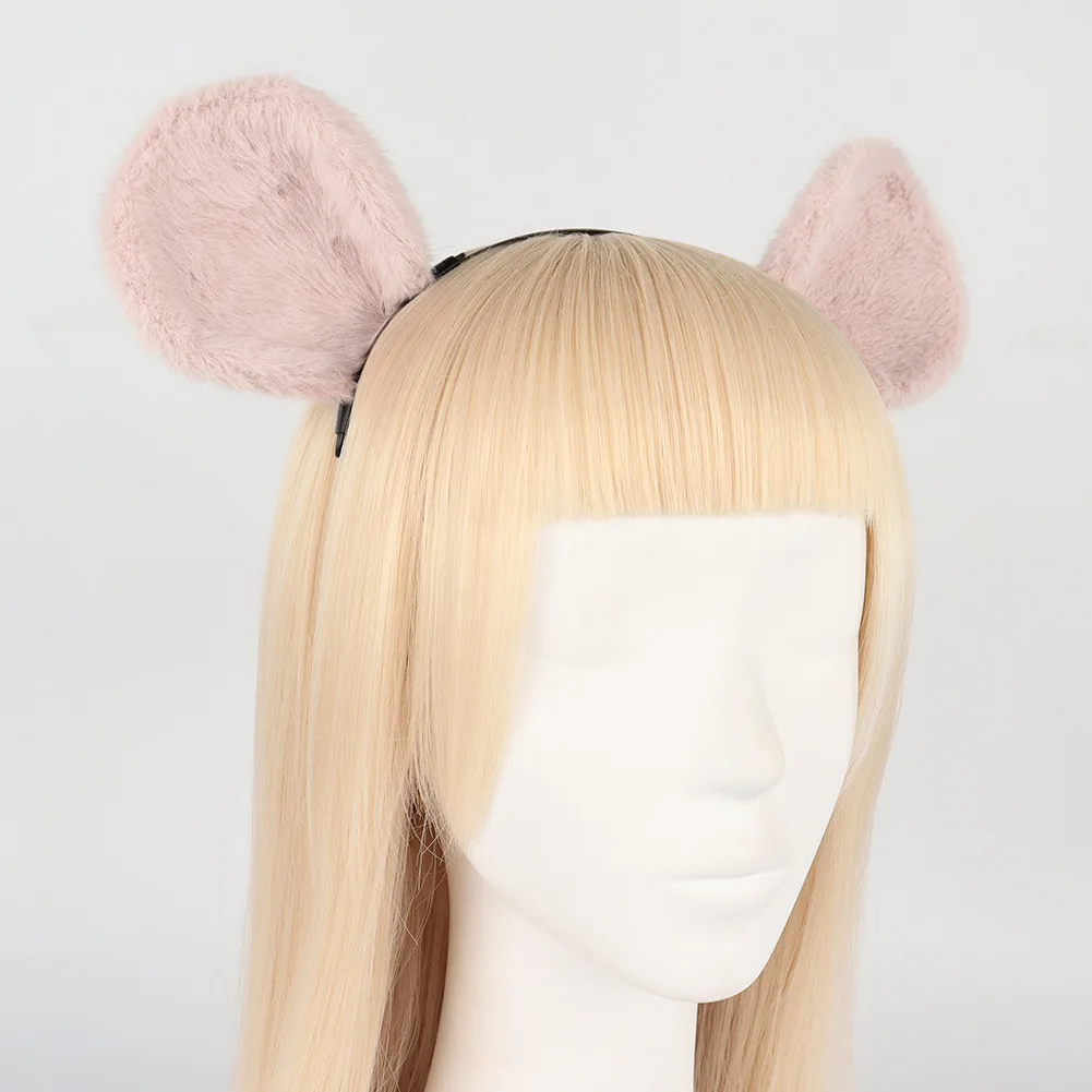 Costume de Hamster Cos, bandeau d'oreille de souris en peluche, bande dessinée, déguisement de Cosplay, accessoires de queue d'oreille de bête