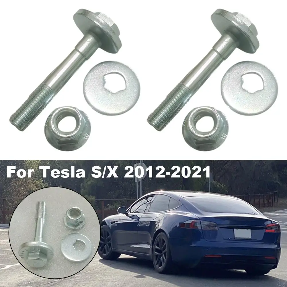 

Болты кулачкового рычага заднего носка с гайкой и шайбой для Tesla для модели S X 2012-2021, запасная часть рычага управления 2007061 2007 K1K8